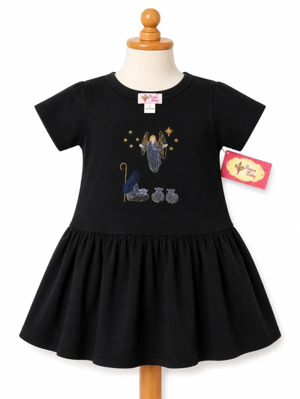 Bayou Baby Nativity Christmas Dress 2T | NWT Embroidered 100% Cotton Boutique